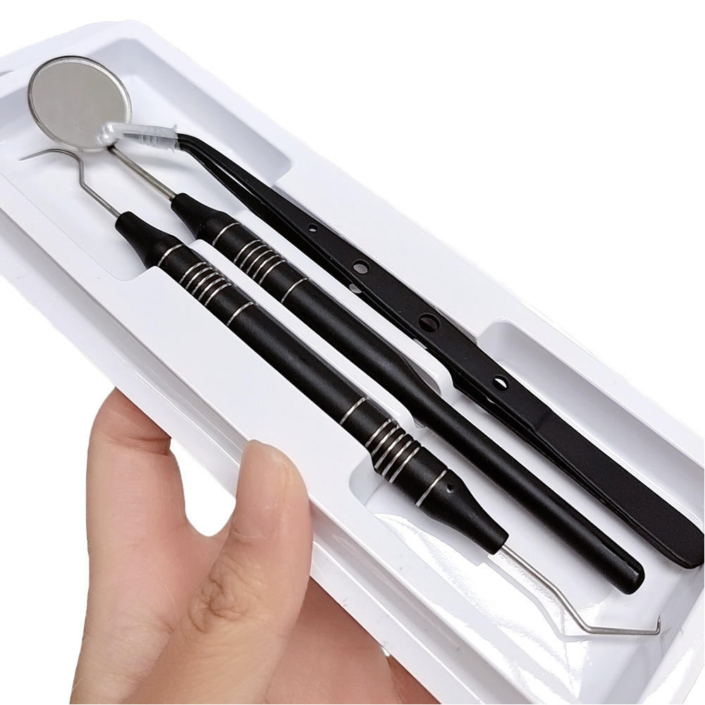 Dental Black & Gold 3Pcs Stain - Dental Mirror Probe reseña y precio