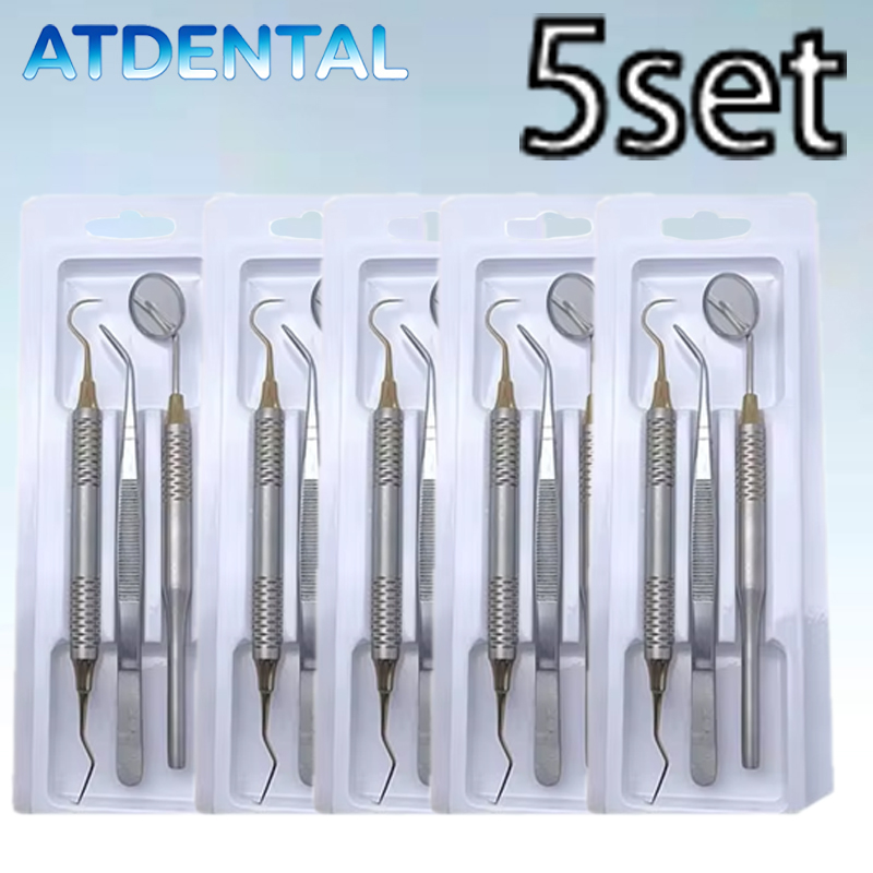 5pcs Dental Double Ended Mouth - Dental Mirror Probe reseña y precio
