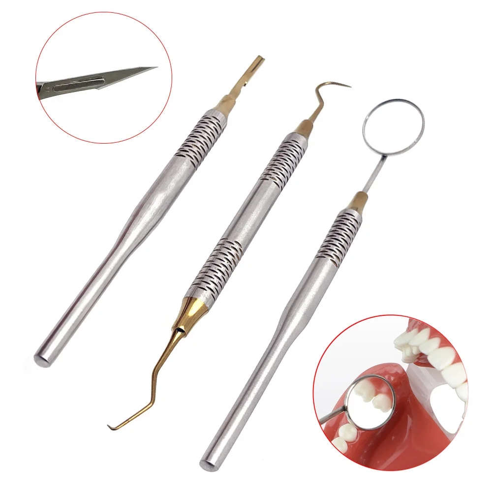 1Pc Stainless Steel Dental Mou - Dental Mirror Probe reseña y precio