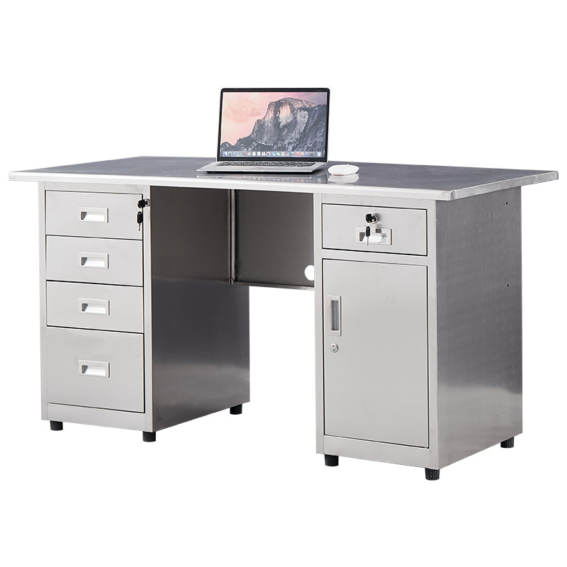 Stainless steel computer desk, - Medical Lab Furniture reseña y precio