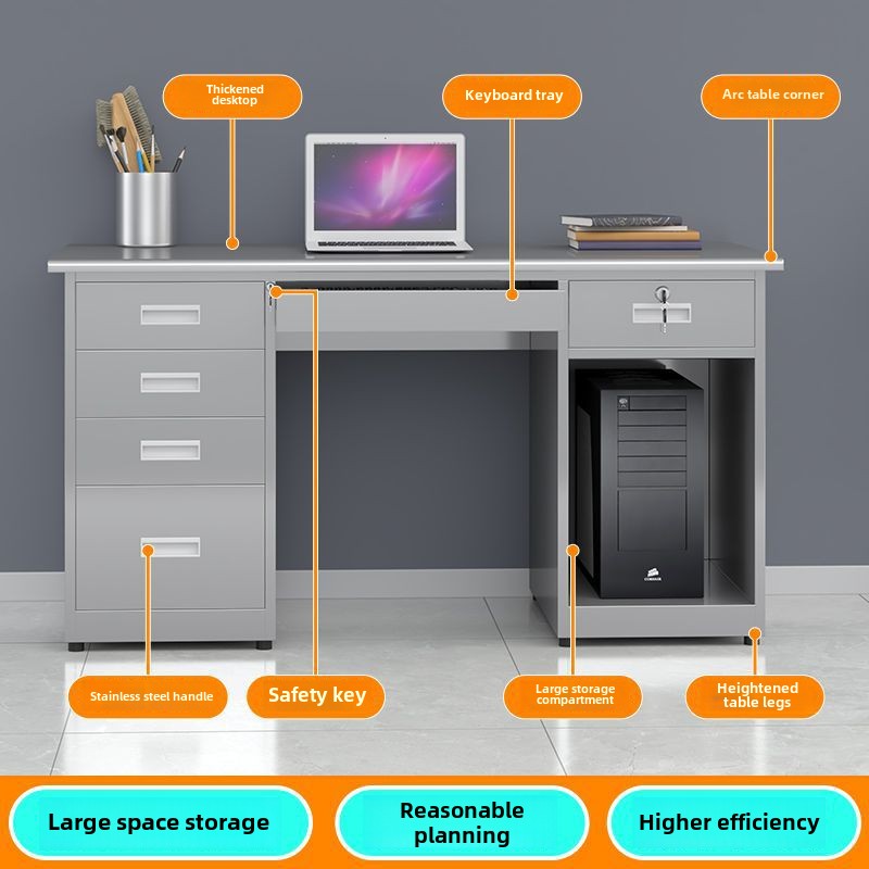 Stainless steel computer desk, - Medical Lab Furniture reseña y precio