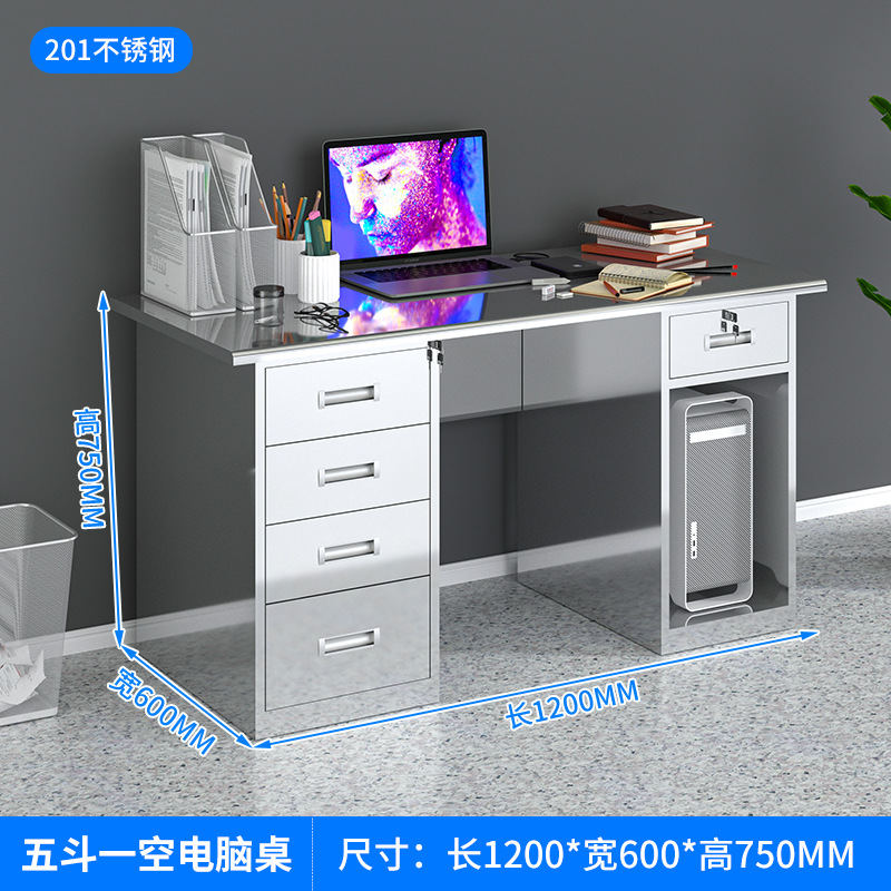 Stainless steel computer desk, - Medical Lab Furniture reseña y precio