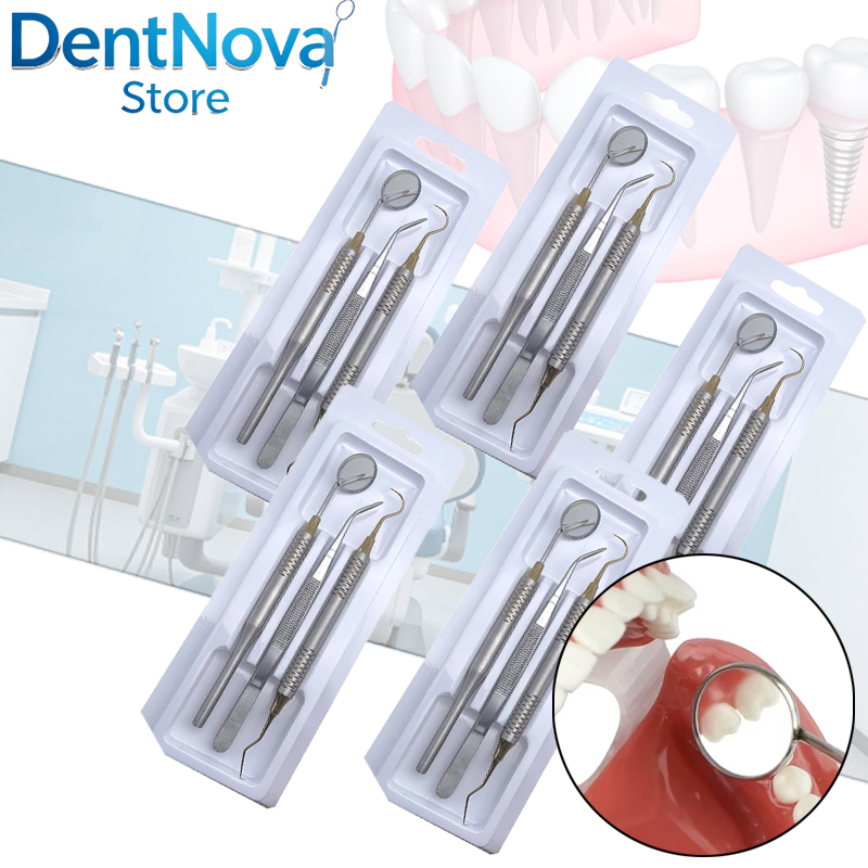 5pcs Dental Double Ended Mouth - Dental Mirror Probe reseña y precio