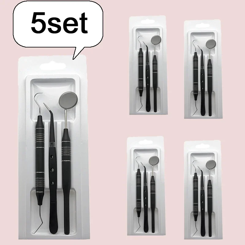 5pcs Dental Double Ended Mouth - Dental Mirror Probe reseña y precio