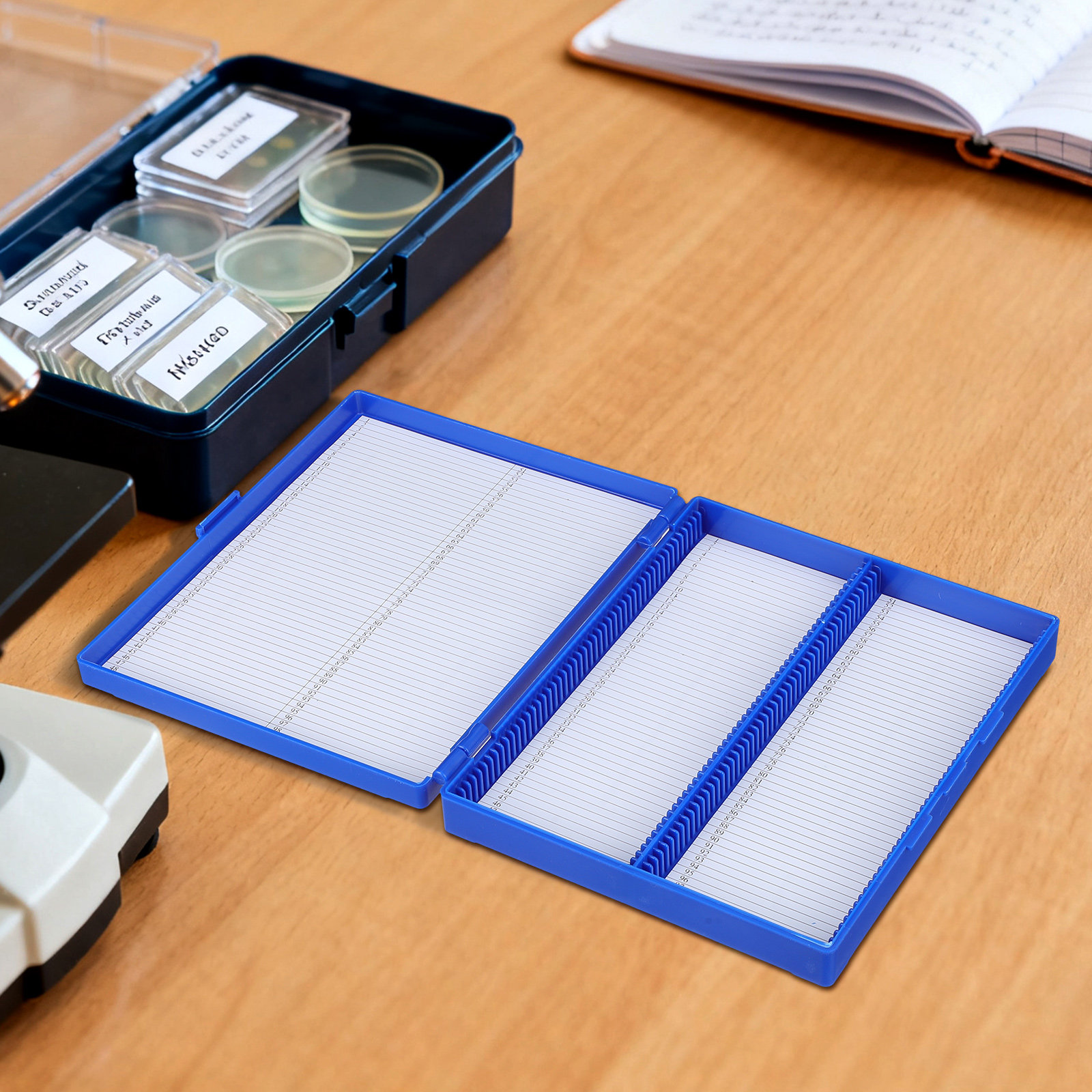 100-Place Microscope Sturdy Pl - Pathology Slide Storage reseña y precio