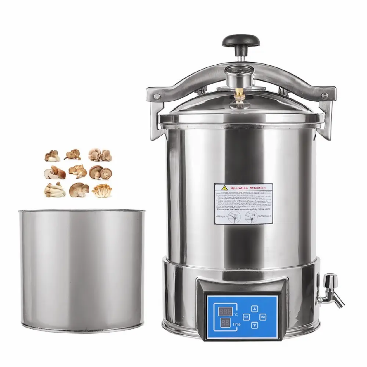 24L Portable Autoclave with Di - Medical Lab Furniture reseña y precio