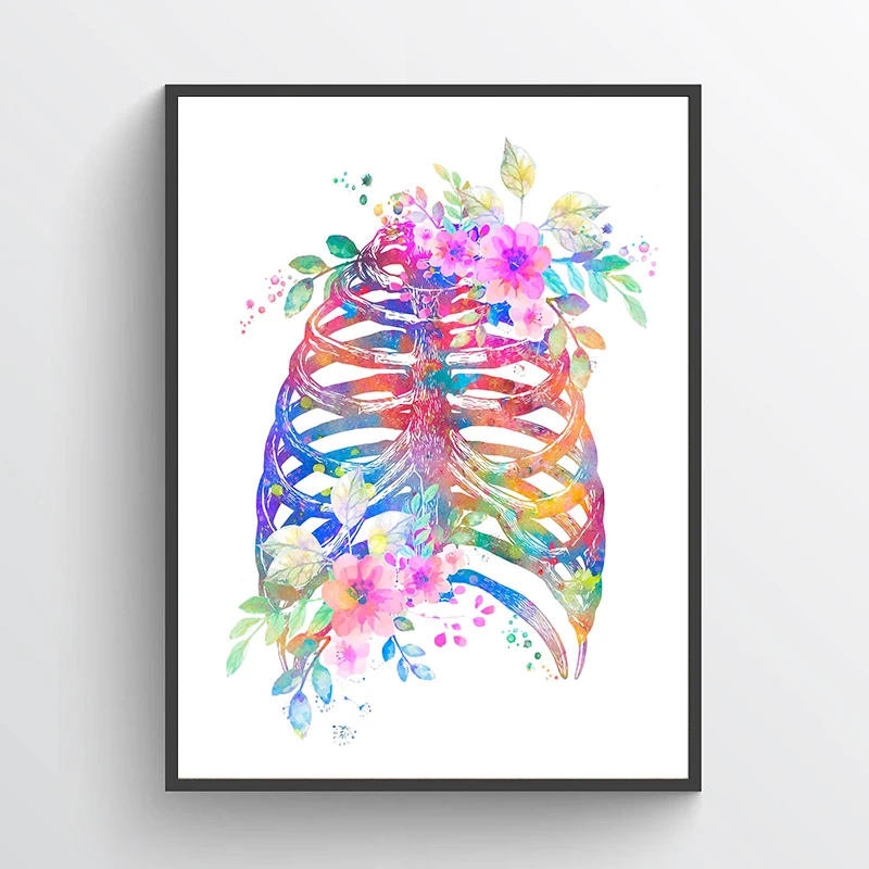 Anatomy Medical Poster Flower  - Medical Lab Pictures reseña y precio