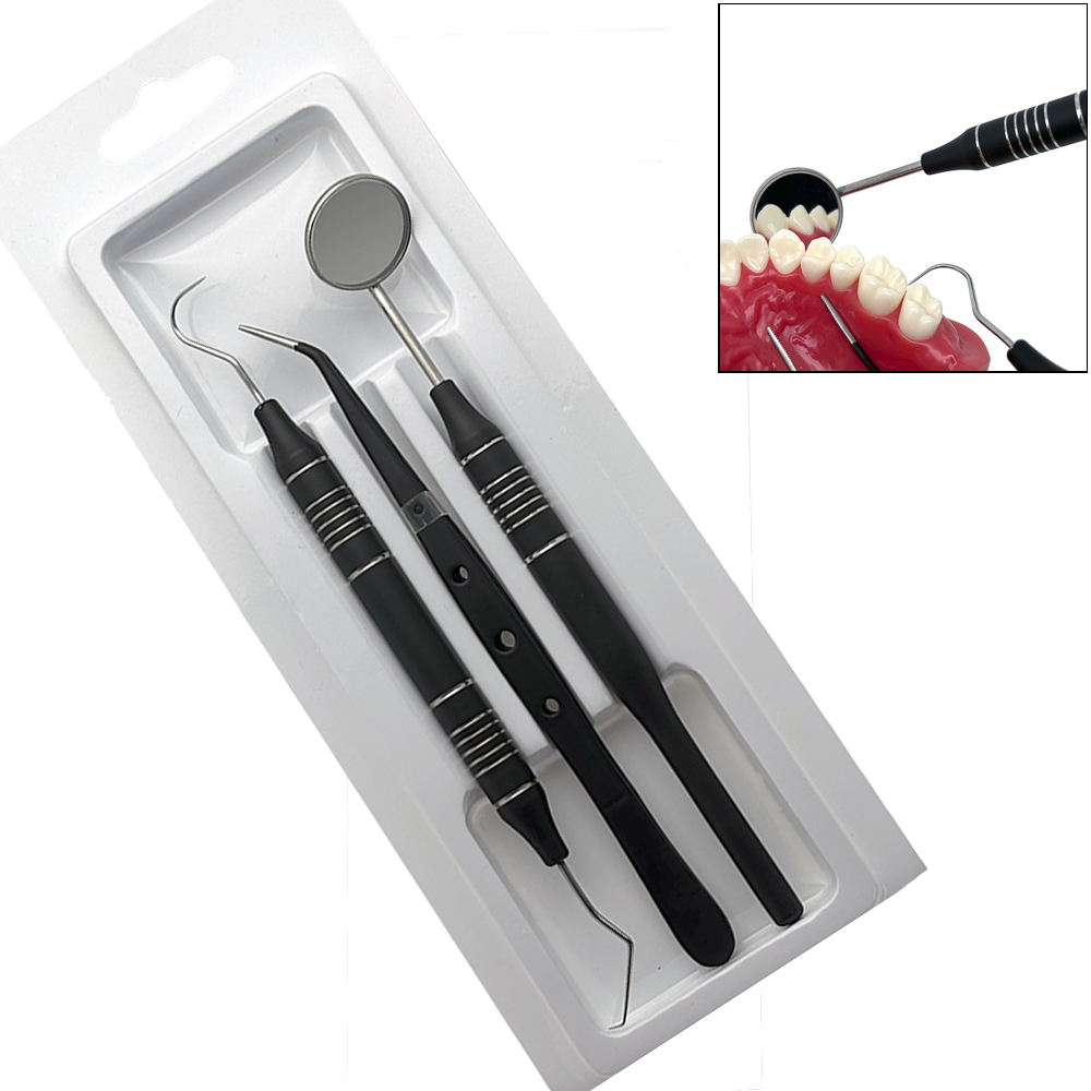 3Pcs/set Dental Mirror kit Mou - Dental Mirror Probe reseña y precio