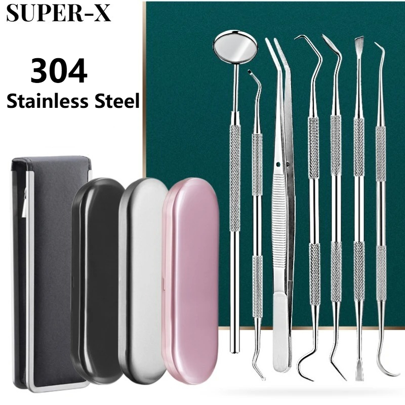 SUPER-X1set Dental Stainless T - Dental Mirror Probe reseña y precio