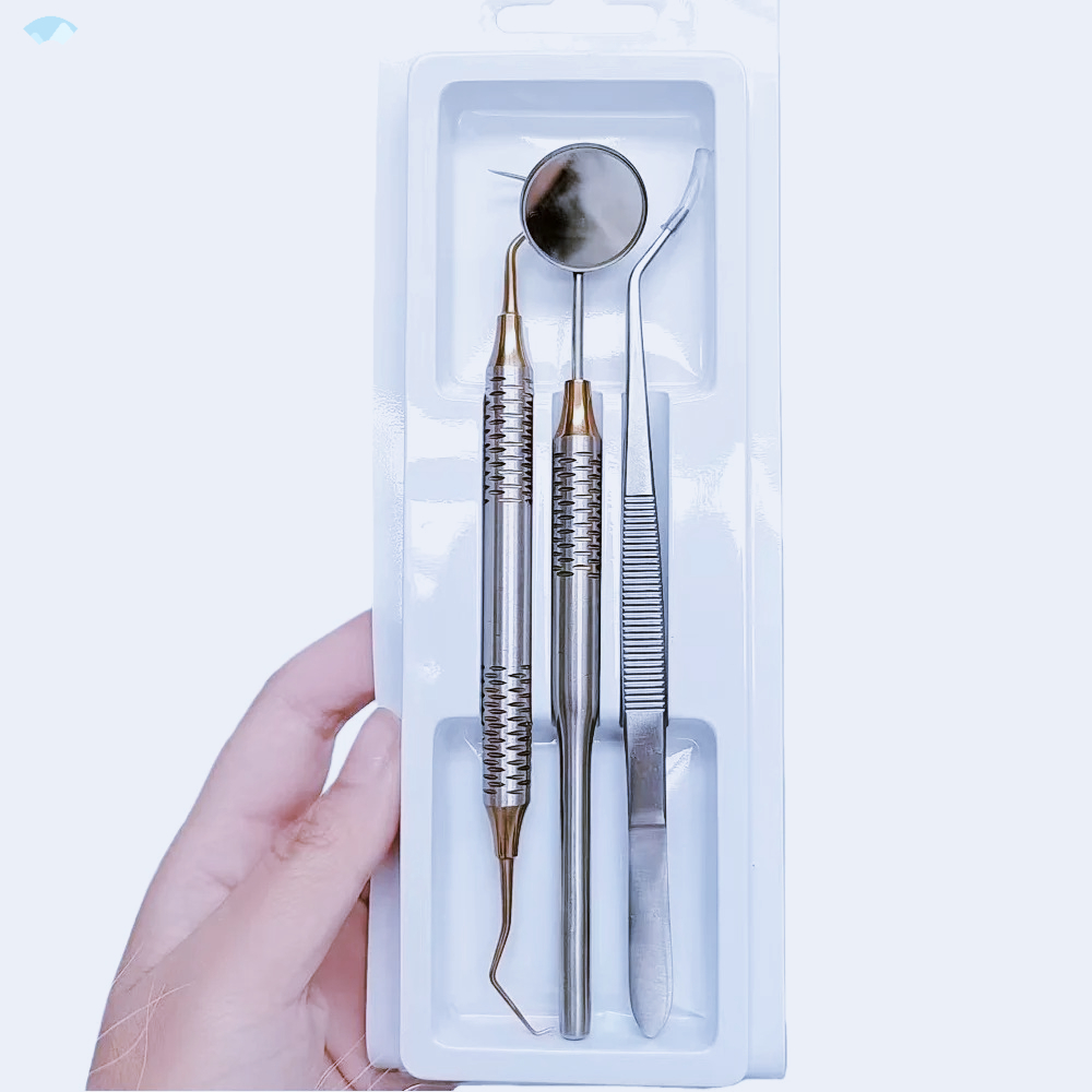 Black Gold 3Pcs Dental Instrum - Dental Mirror Probe reseña y precio