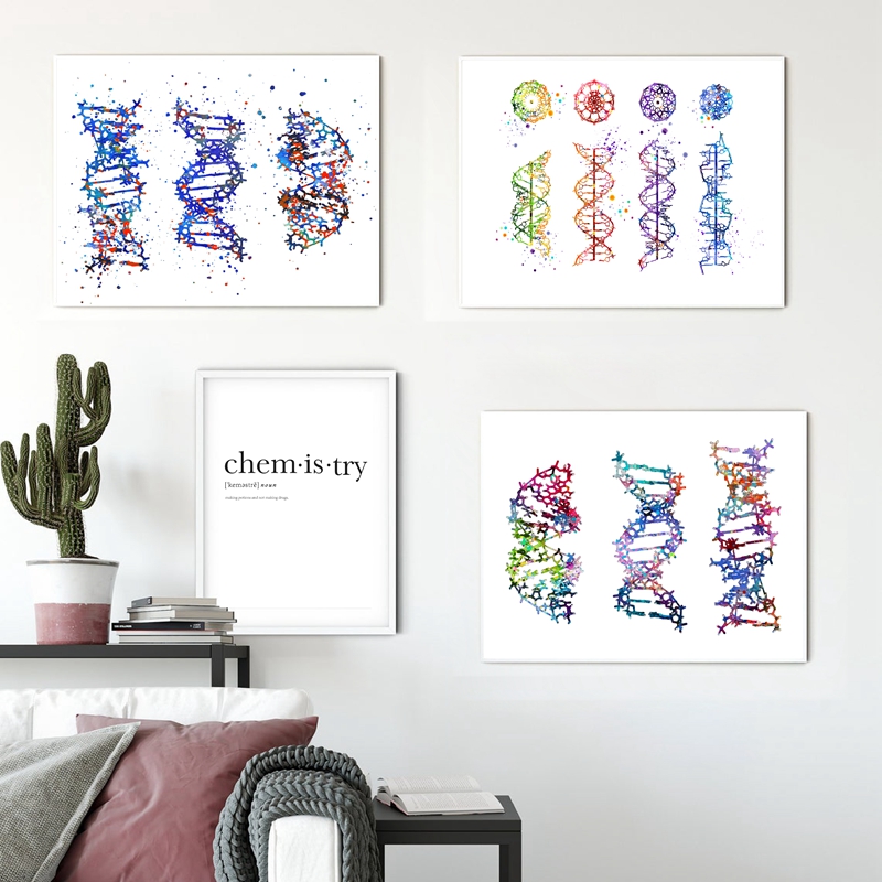 DNA Molecule Print Modern Medi - Medical Lab Pictures reseña y precio