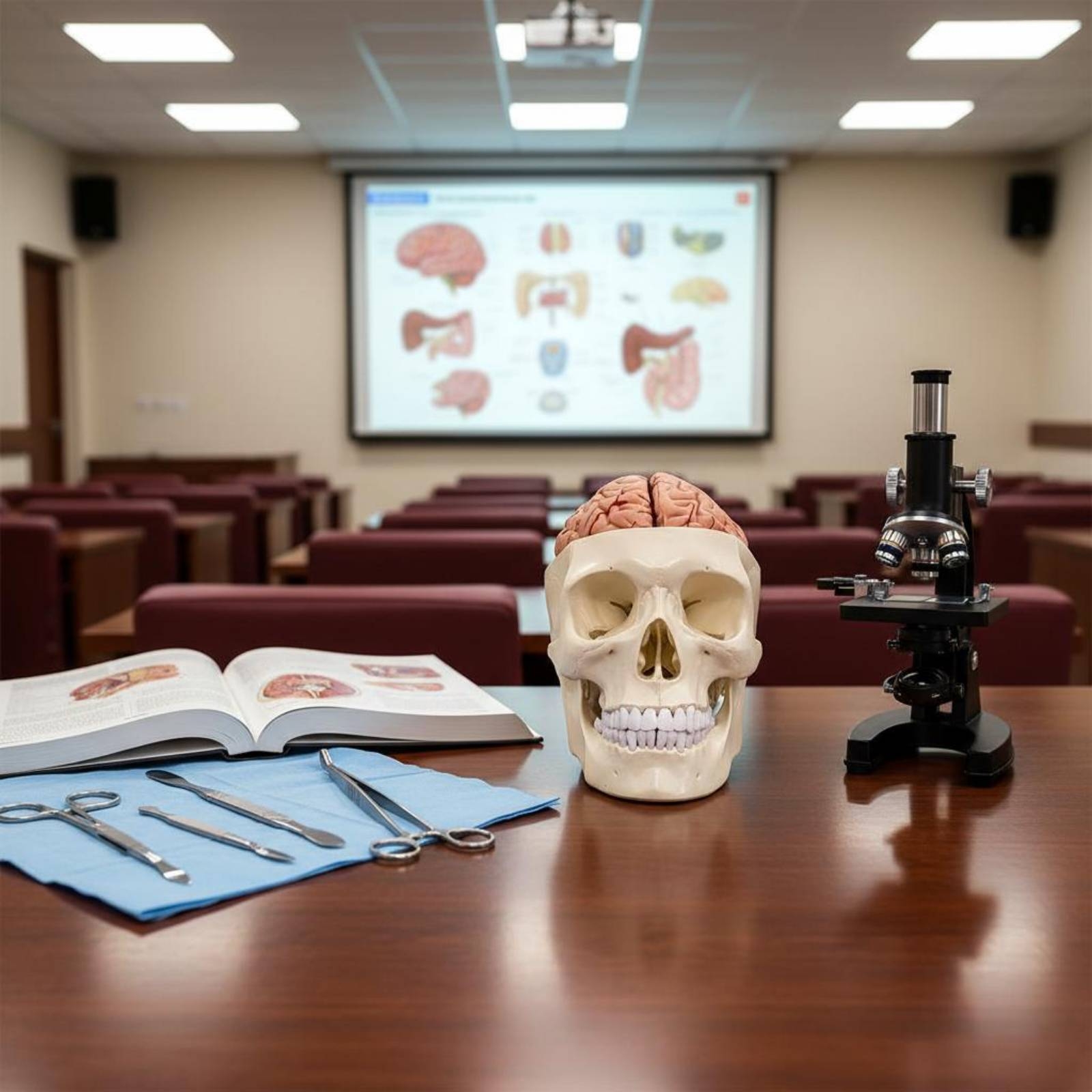 Human Skull and Brain Model Li - Medical Lab Study reseña y precio