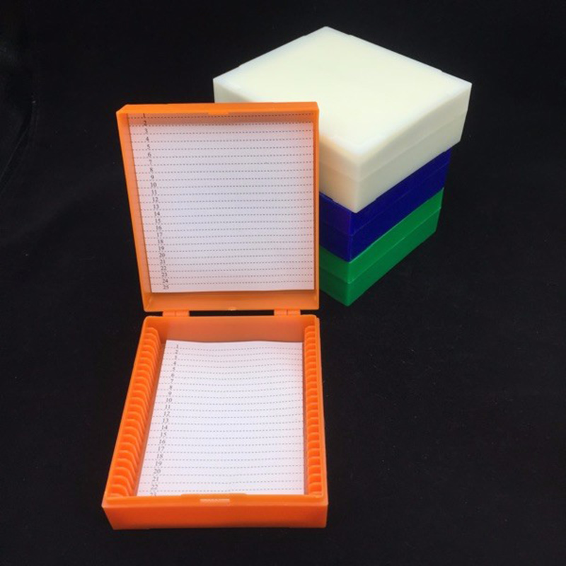 2PCS Plastic Microscope Slides - Pathology Slide Storage reseña y precio