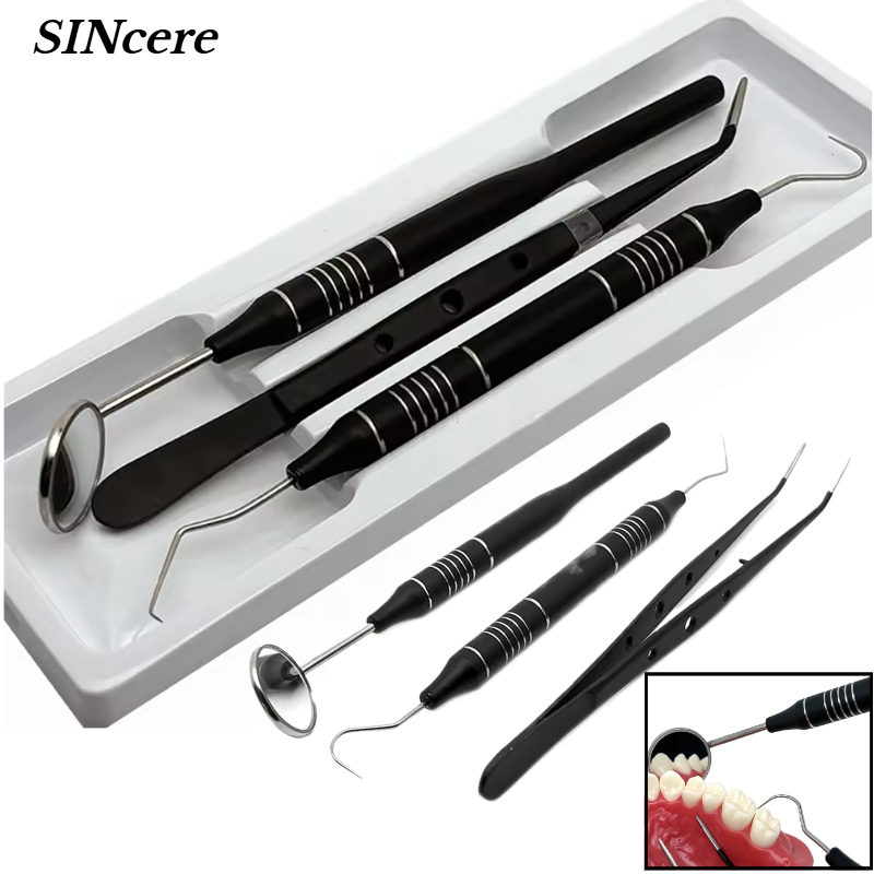 3Pcs/set Dental Mirror kit Mou - Dental Mirror Probe reseña y precio