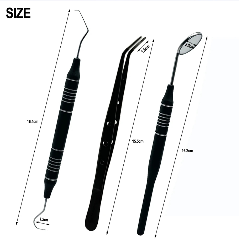 3Pcs/set Dental Mirror kit Mou - Dental Mirror Probe reseña y precio